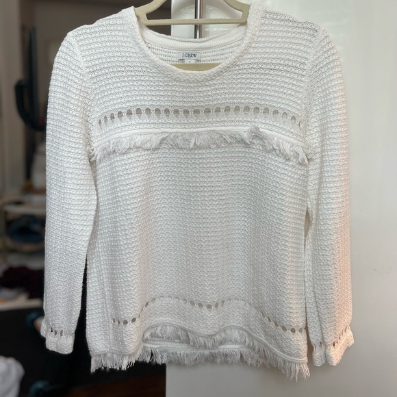 J Crew Mercantile White Sweater - Picture 2 of 3